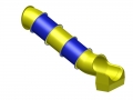 Bild 3 von Röhrenrutsche PE mehrteilig gerade  / (Podesthöhe) 125 cm / (Farbe) bunt